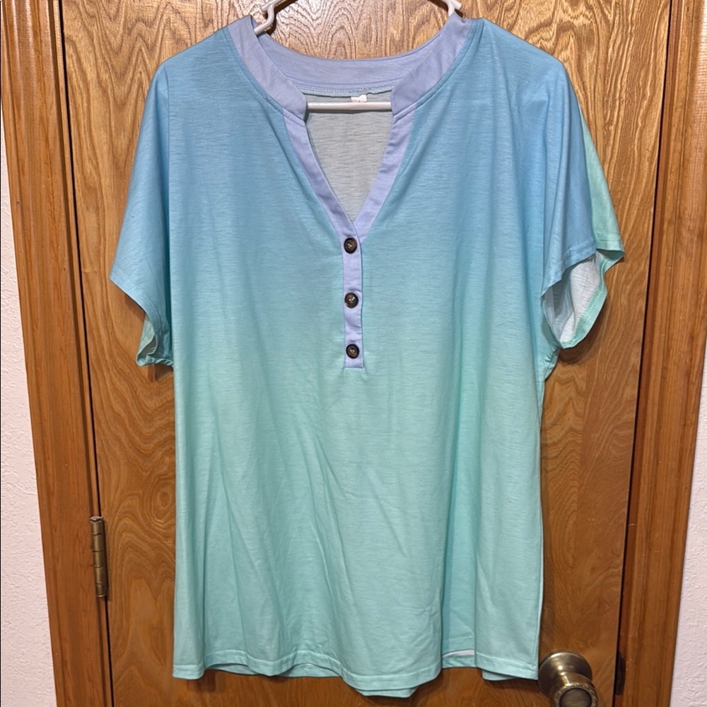 Blue Gradient Women's Top